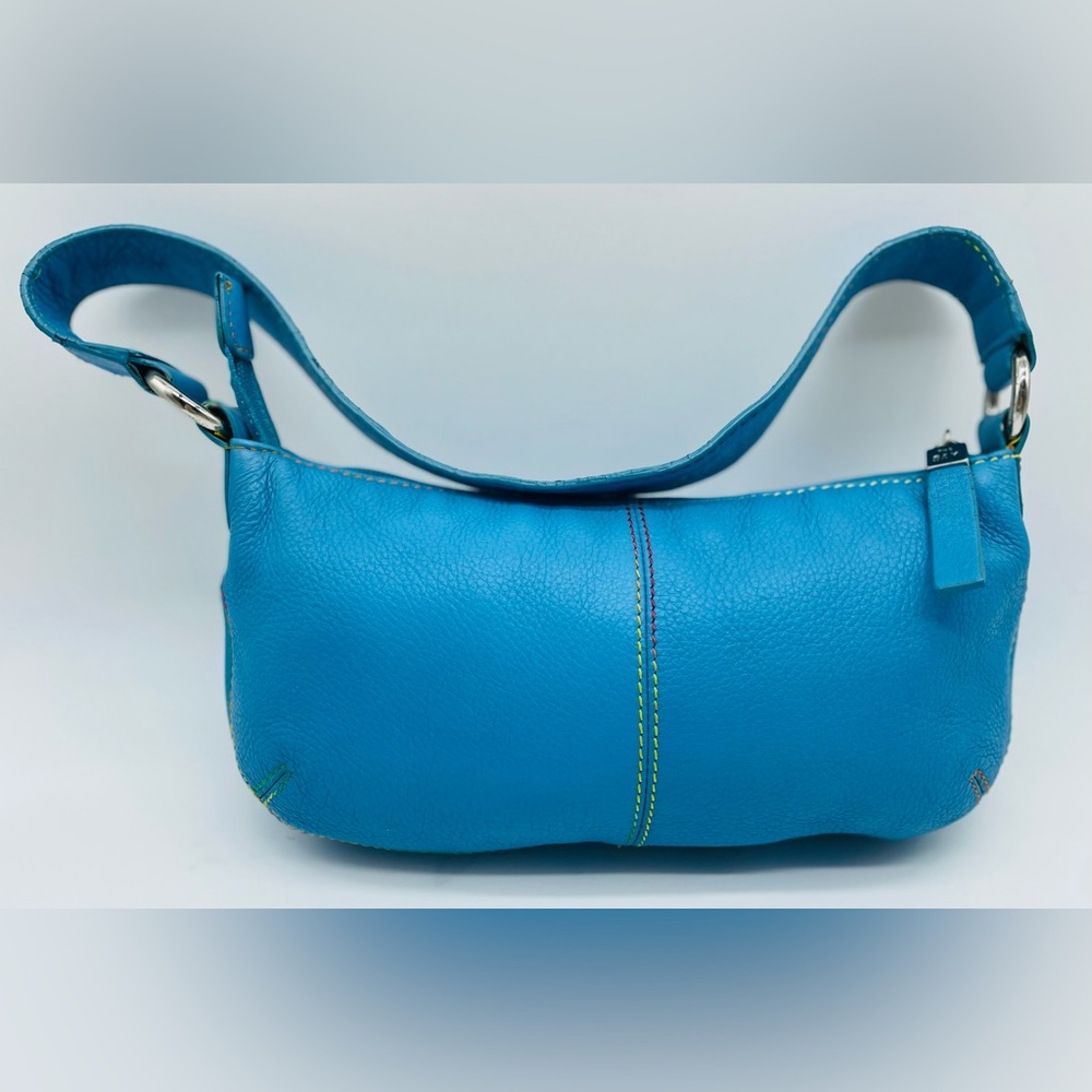 Cute Vintage Y2K The Sak Blue Leather Purse/Shoulder Bag